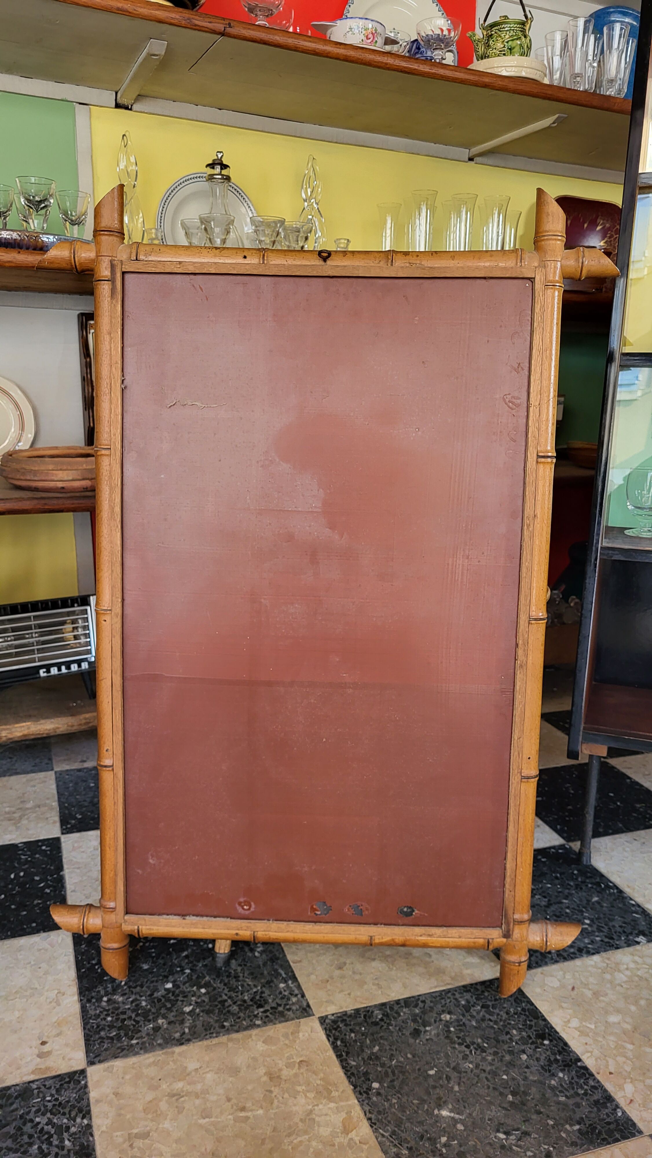 Mirror 63*91 cm bamboo style wood
