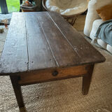 Solid wood coffee table