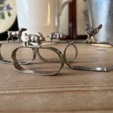 Animal motif napkin rings