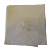 Very beautiful pillowcase in linen monogrammed