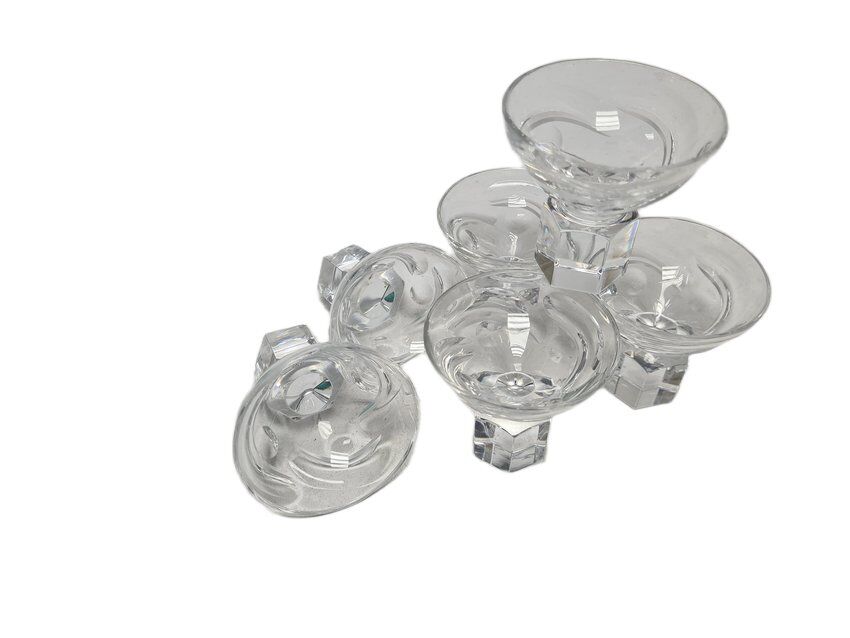 Art Deco vodka glasses, former Czechoslovakia, 1930s, set of 6