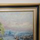 Oil painting on canvas - Normandy - Duclair signed Yves Bouffigny 1997