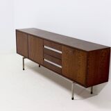 Dutch Minimalist Wenge Wooden Sideboard by Tijsseling 1970s