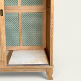 Parisian art deco wardrobe sliding doors solid raw oak