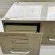 Metal filing cabinet with 2 drawers