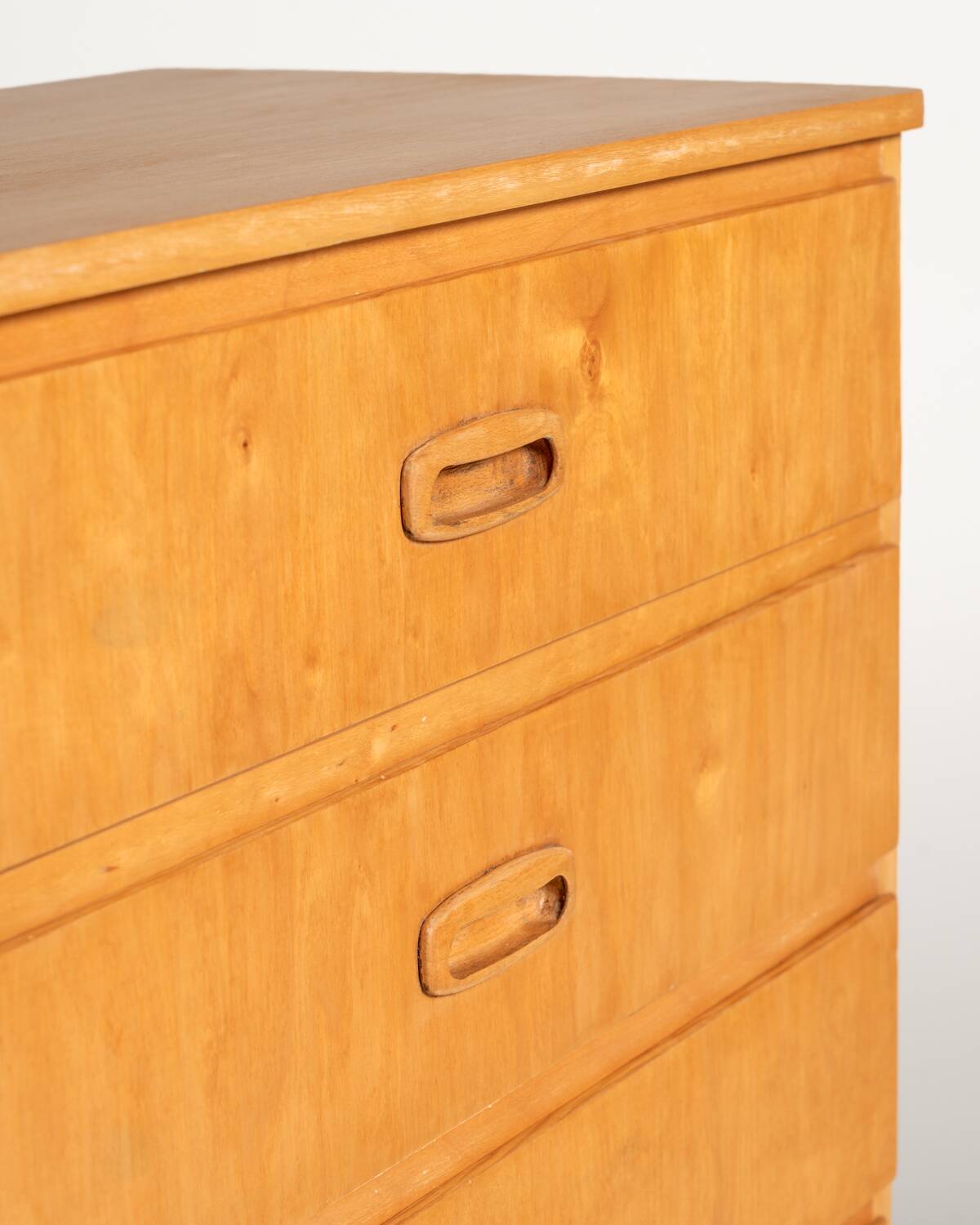 Six-Drawer Birch Chest, Scandinavia, 1950s/60s