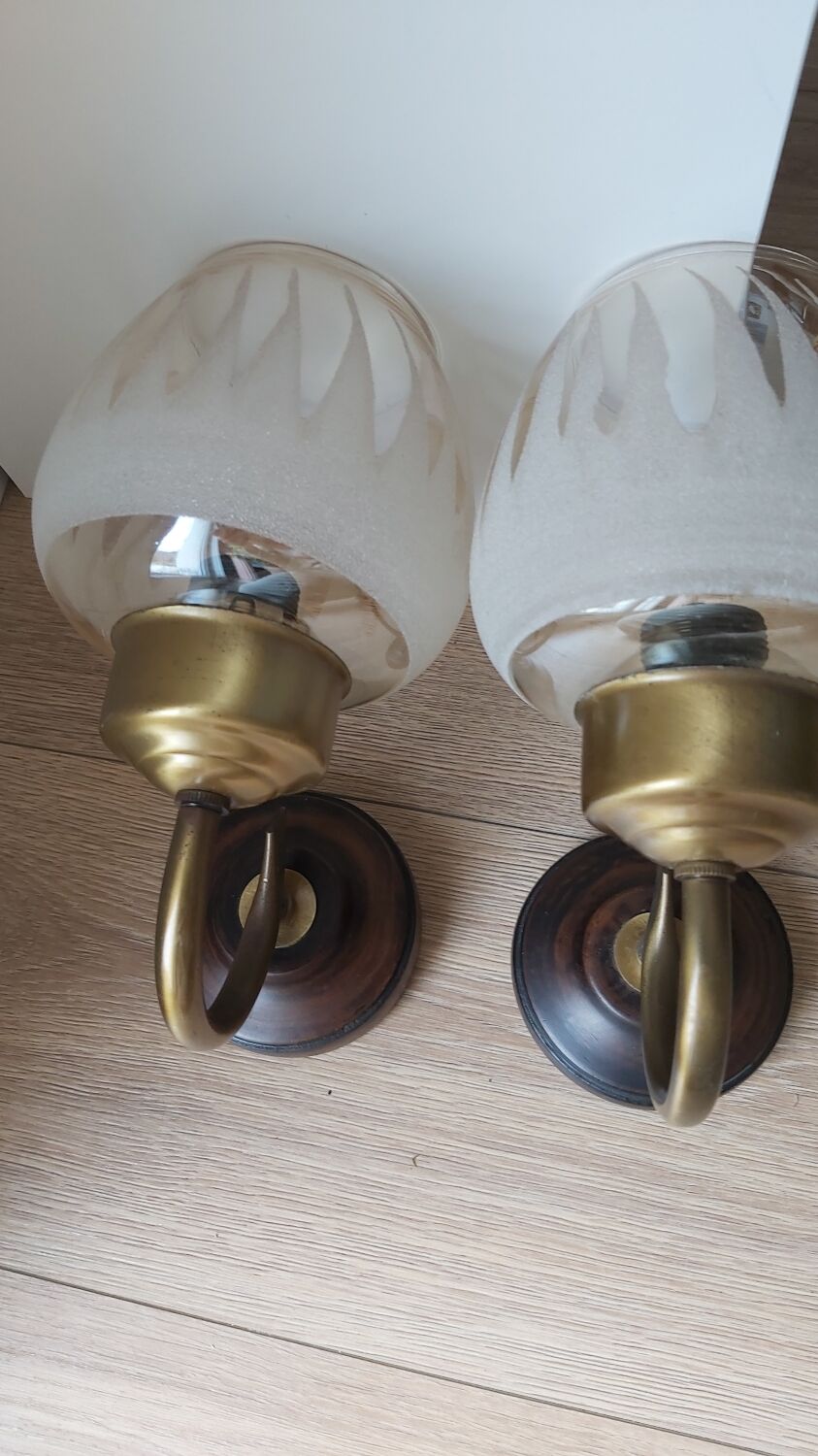 Pair of wall lamps 60s