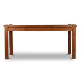 Blond solid elm table, seltz house, 1960s