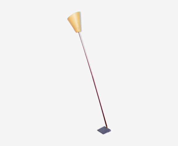 Lampadaire années 70 en carbone et papier