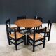 Mid-Century Modern Carimate Dining Chairs, Italy, 1970s, Set of 6