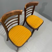 Pair of dining chairs by INTERIER n. p. Praha, wooden dining seating, 1974