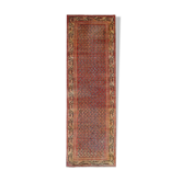 Tapis traditionnel persan runner tissé à la main oriental blue wool persian carpet 100x307cm