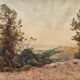 Tableau aquarelle Marine "Bréhec en Bretagne" Ernest Designolle 1850/1941