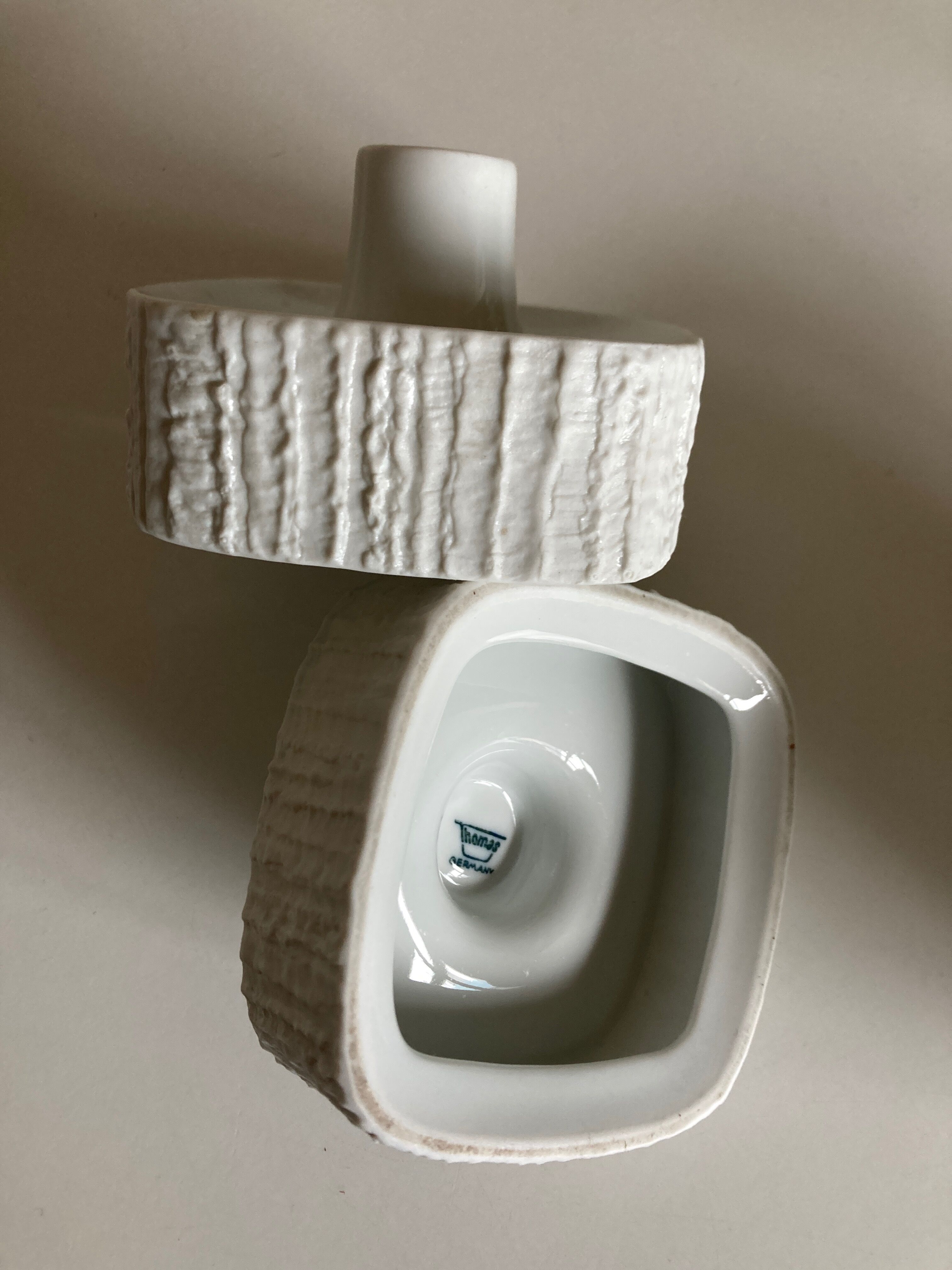 Pair of Scandinavian candle holders 1970 Thomas Rosenthal