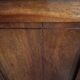 Pair of Art Deco bedside tables from 1930 in carved wood and red marble