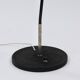 Articulated floor lamp with counterweight mid-century by Rupert Nikoll, nickel, brass.