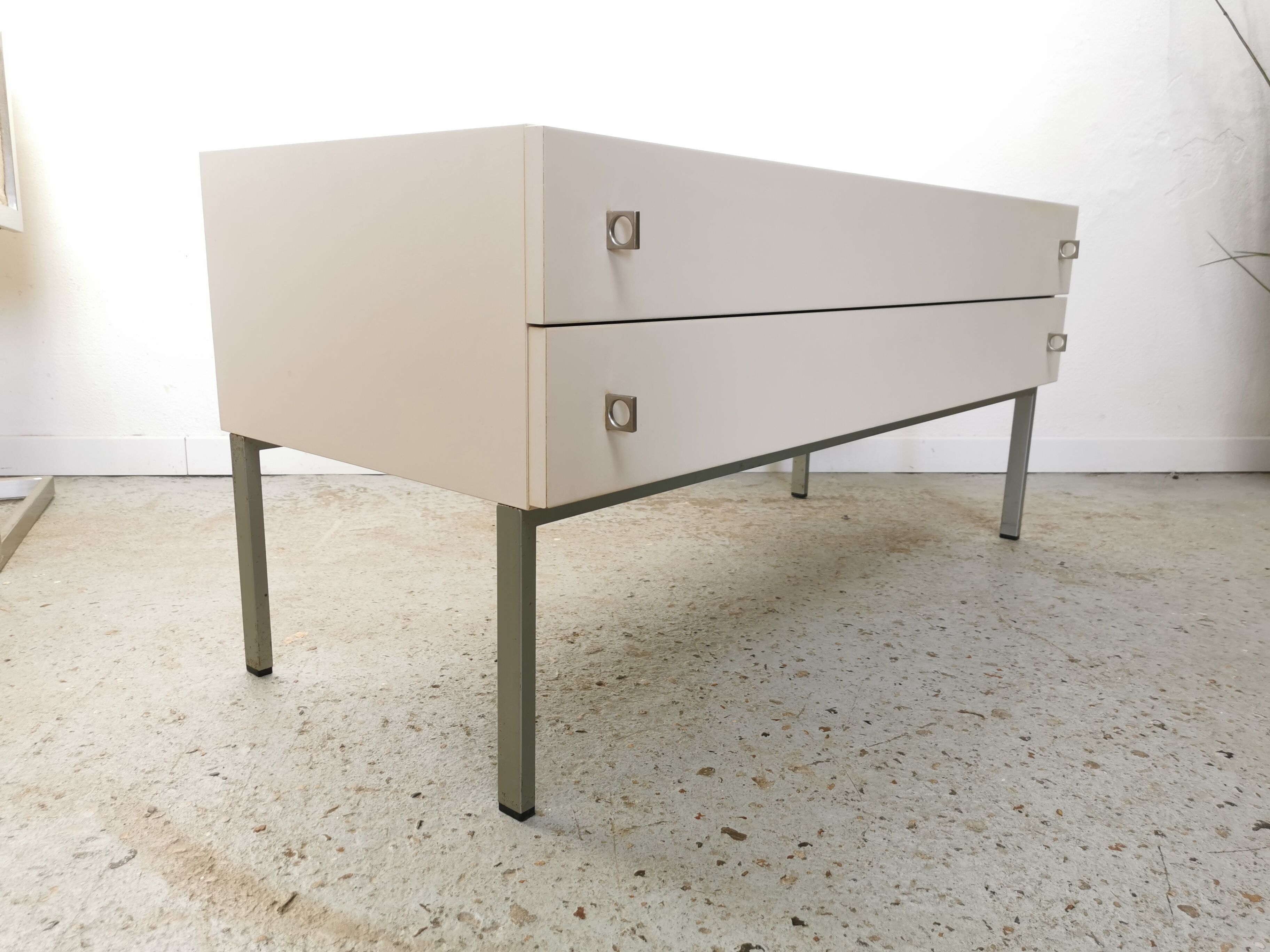 Bedside chest of drawers vintage design 1970