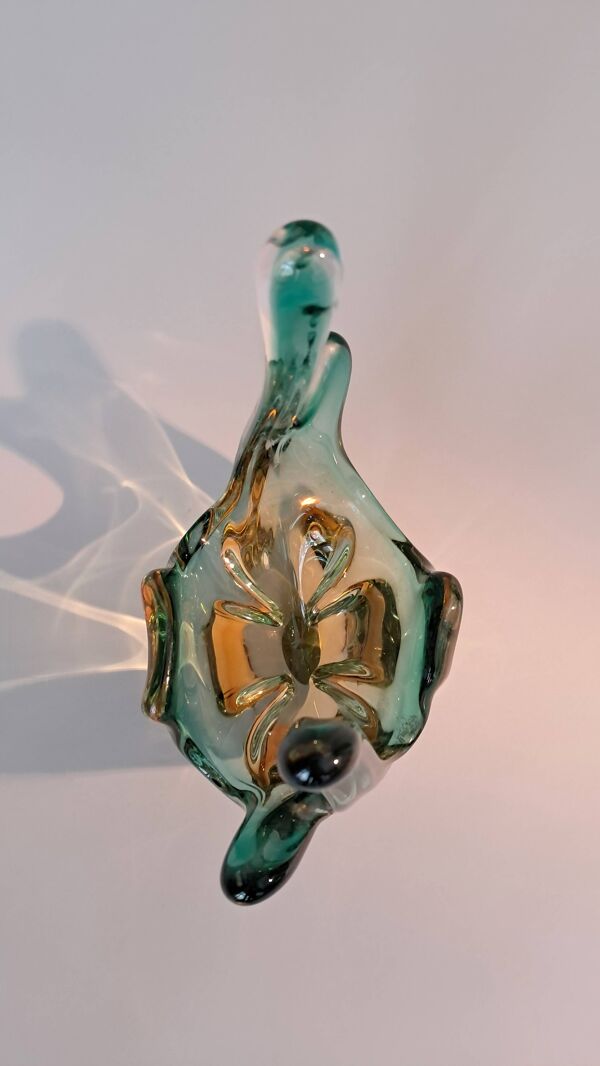 Centre de table en verre de Murano 1970.