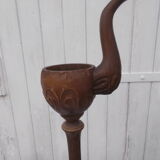 Ashtray on wooden legs