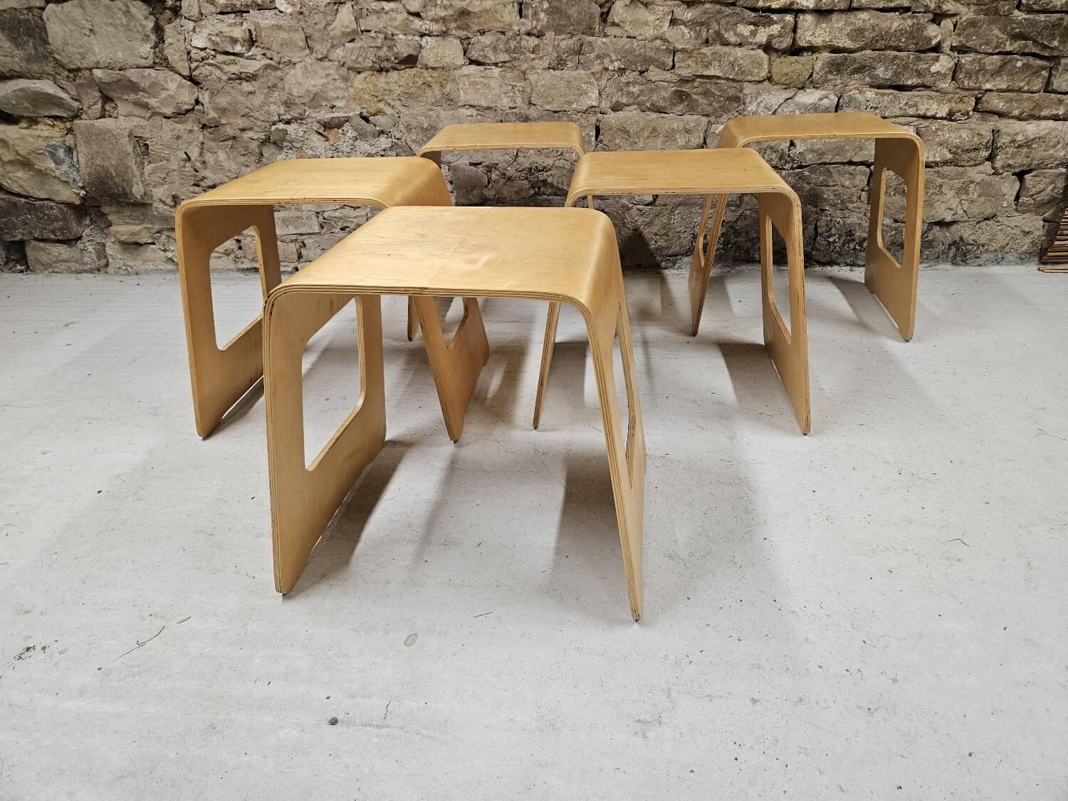 Lot 5 tabourets Lisa Noringer pour Ikea 2000"