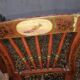8 chaises décor tauromachie