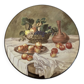 Assiette décorative motif nature morte