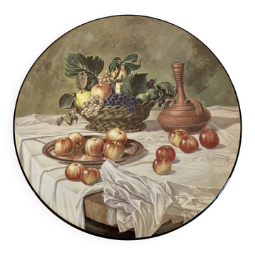 Decorative plate with still life motif