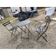 Salon de jardin fer repliable