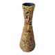 Vintage ceramic vase with honey glazes in Vallauris style, 30cm.