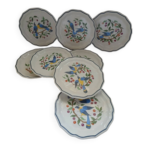 8 assiettes à dessert - salins