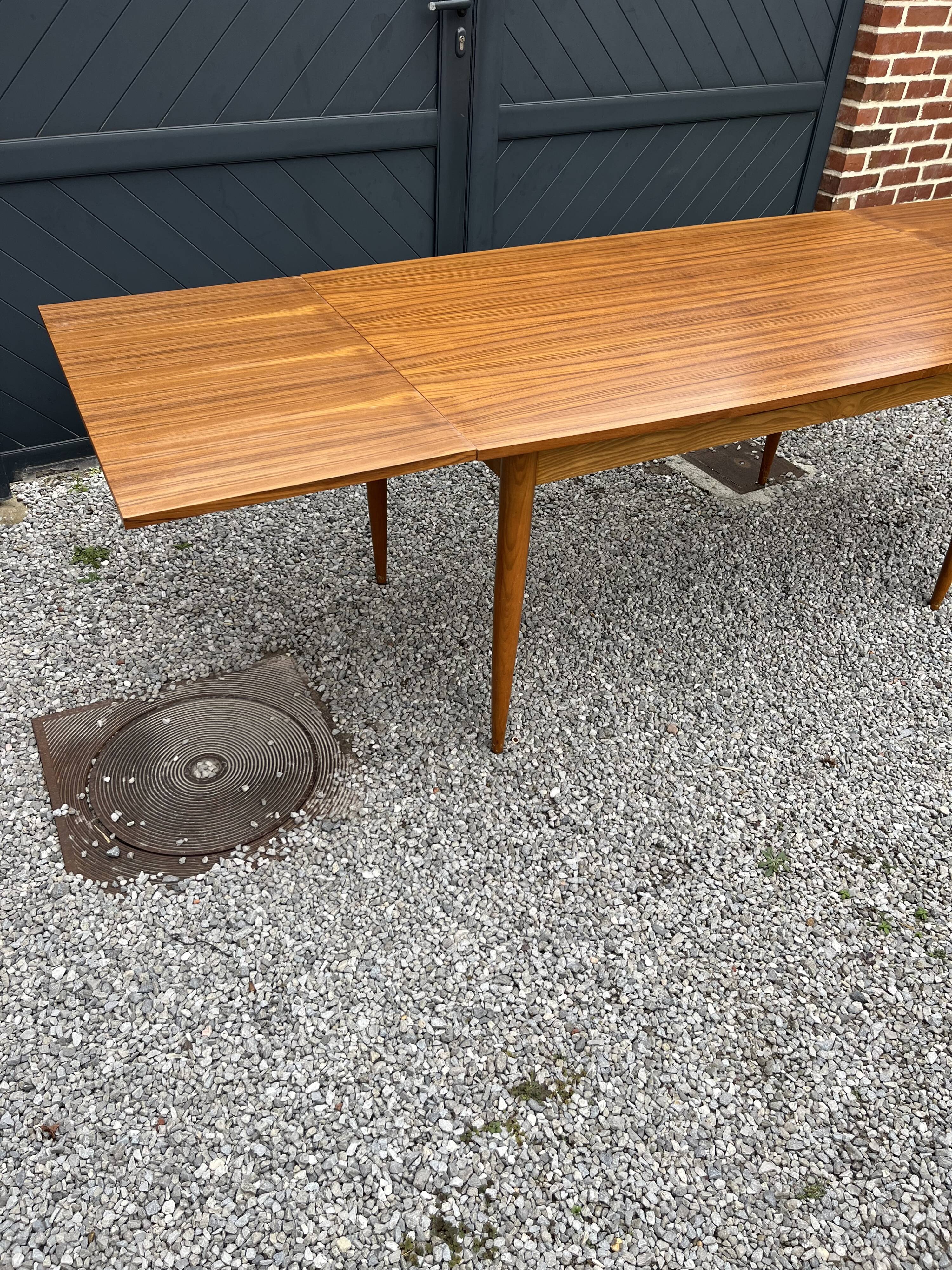 Scandinavian dining table. Teak
