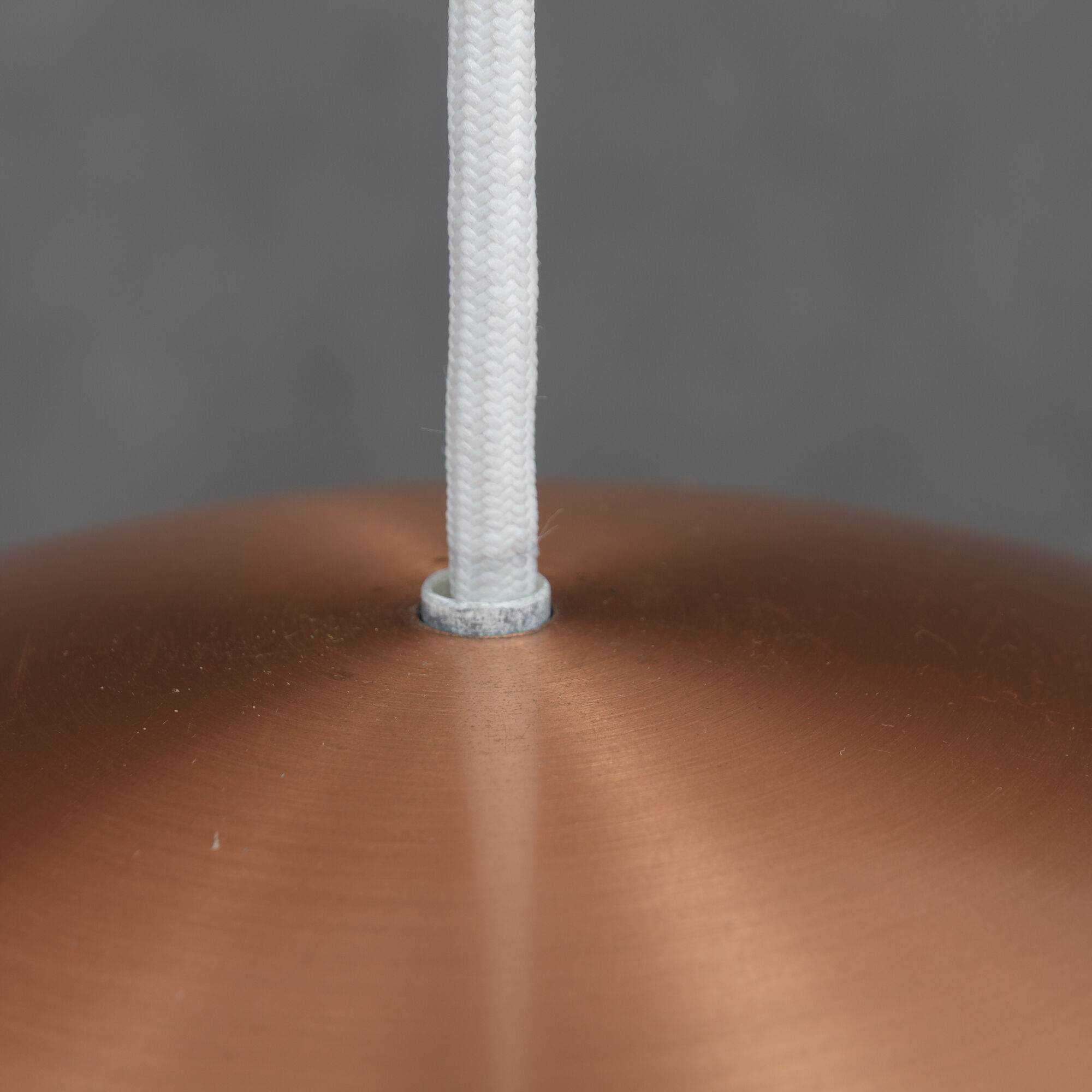 Pair of Danish copper hanging lamp