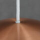 Pair of Danish copper hanging lamp