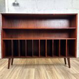 Vintage Scandinavian rosewood bookcase by Brouer, 1960s