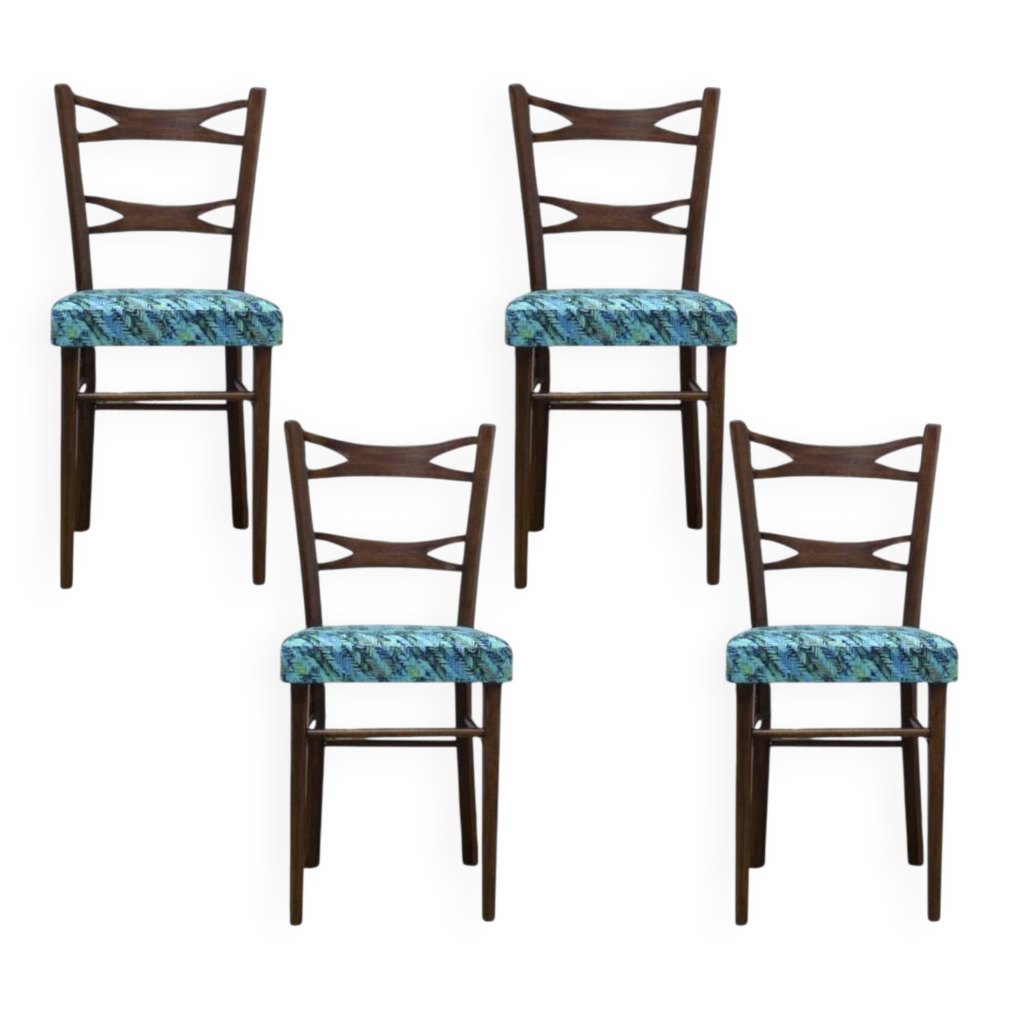 Spanish Dining Chairs from Muebles Mocholi, 1960s, Set of 4