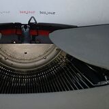 Remington Portable typewriter with carrying case