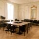 Lot of 15 bistro tables and 15 chairs.
