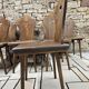 Lot chaises bistrot alsacienne 1960