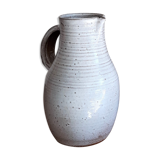 Vintage ceramic pitcher Jeanne and Norbert Pierlot glazed sandstone 1950