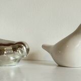 Vintage Ceramic Vase with a Couple of Birds