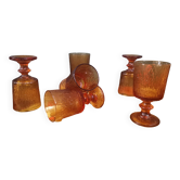 6 verres à pied vintage codec
