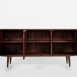 Midcentury danish sideboard with 3 doors in rosewood 1960s