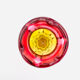 Vase - Sommerso - Josef Hospodka in fuchsia and amber yellow crystal