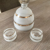 Carafe and glasses of the 50s