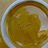 Assiettes à huîtres vintage en faïence de Vallauris, service de six