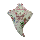 Bouquet door in Luneville earthenware