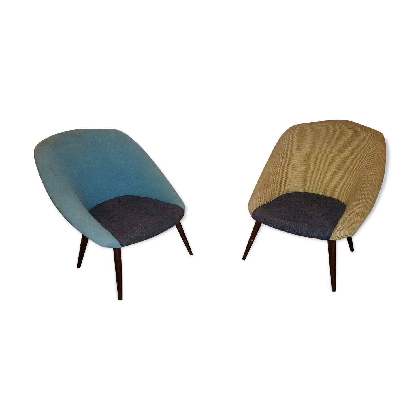 Pair of armchairs 50/60s