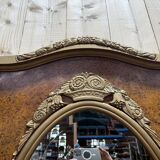 Art Deco period mirror in painted wood