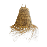 Rattan and wicker pendant lamp, bohemian lampshade