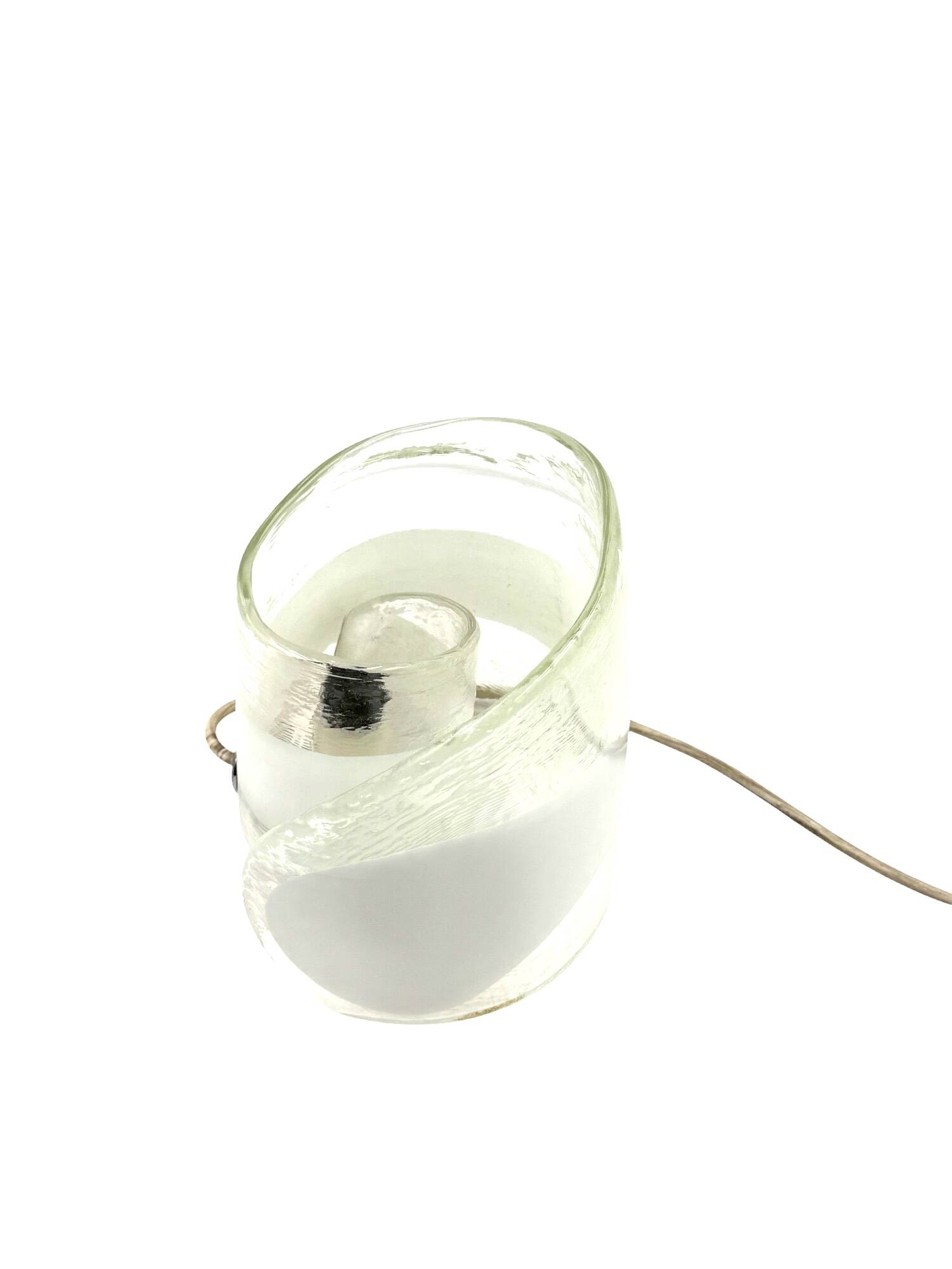 Murano blown glass sculptural table lamp, La Murrina Italy 1970s